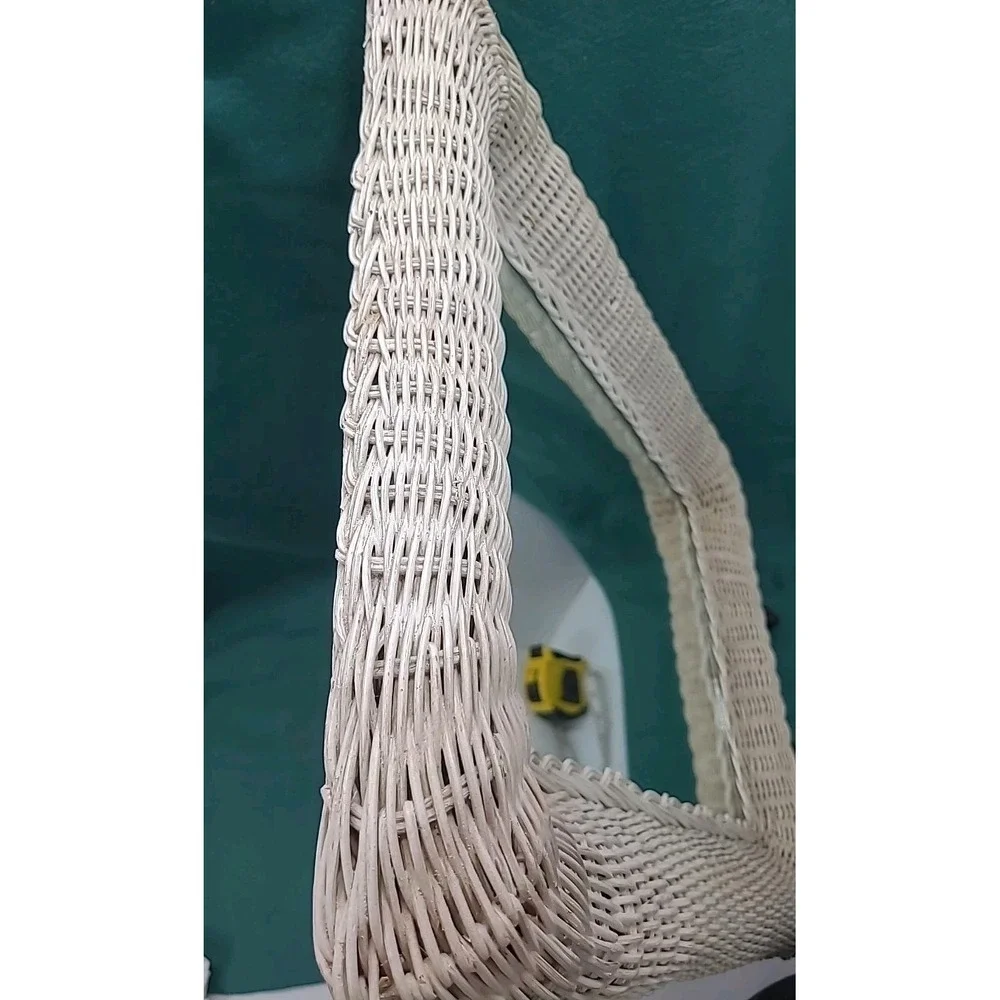 Vintage Wicker Mirror 24